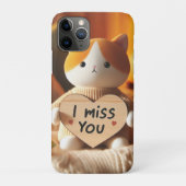 Schattig kattenpluche met oprechte boodschap Case-Mate iPhone case (Achterkant)