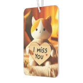 Schattig kattenpluche met oprechte boodschap luchtverfrisser (Links)