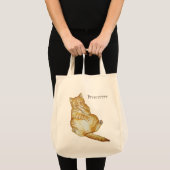 schattig kattenslaapgember kattenkeukenontwerp tote bag (Voorkant (product))