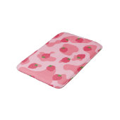 Schattig Kawaii Aardbei Koe Patroon Badmat (Gekanteld)