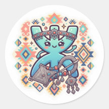 Schattig Kawaii Amazigh Yaz Symbool Berber Sticker