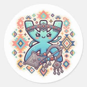 Schattig Kawaii Amazigh Yaz Symbool Berber Sticker