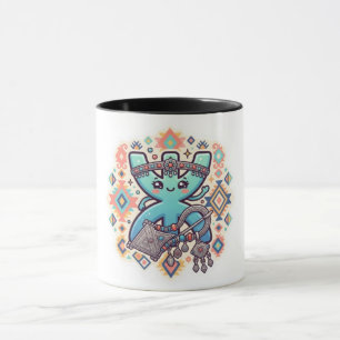 Schattig Kawaii Amazigh Yaz Symbool Berber Sticker Mok