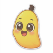 Schattig Kawaii Banaan Karakter Sticker (Voorkant)