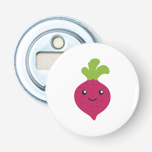 Schattig Kawaii Beet Button Flesopener