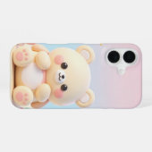 Schattig kawaii berenontwerp iPhone 16 hoesje (Achterkant horizontaal)