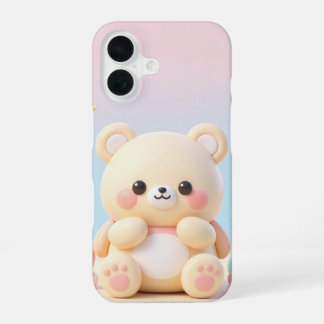 Schattig kawaii berenontwerp iPhone 16 hoesje