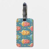 Schattig Kawaii Boba Drink Design Bagagelabel (Achterkant verticaal)