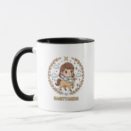 Schattig Kawaii Boogschutter Sterrenbeeld Mok