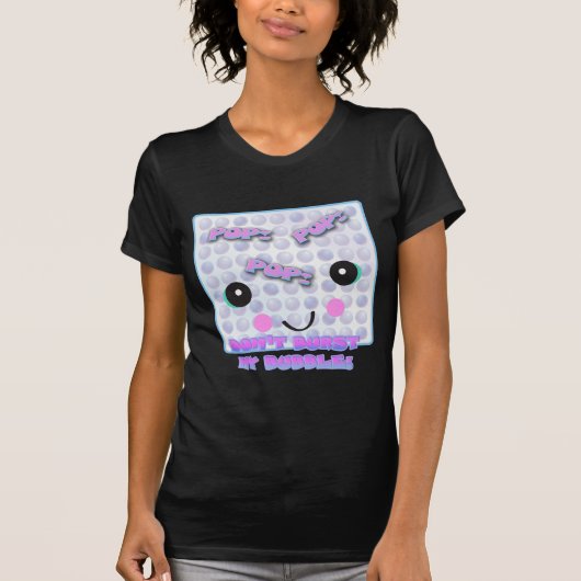 Schattig Kawaii Bubble Wrap T-shirt (Voorkant)