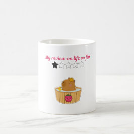 Schattig kawaii capybara cartoon ontwerp koffiemok