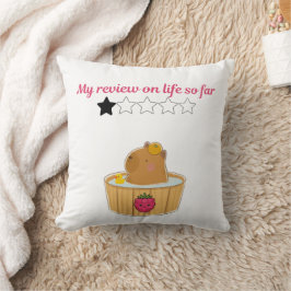 Schattig kawaii capybara cartoon ontwerp kussen