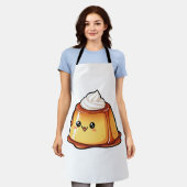 Schattig Kawaii Caramel Pudding Dessert Karakter Schort (Gedragen)