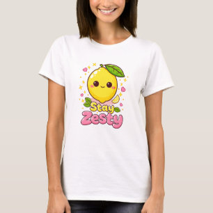 Schattig Kawaii Citroen “Blijf Zure” T-shirt
