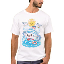 Schattig Kawaii Cruiseschip Dolfijn Zee Reizen