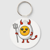 Schattig Kawaii Duivelsei Sleutelhanger (Voorkant)