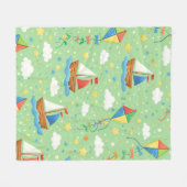 Schattig Kawaii Grafisch  Fleece Deken (Voorkant (Horizontaal))