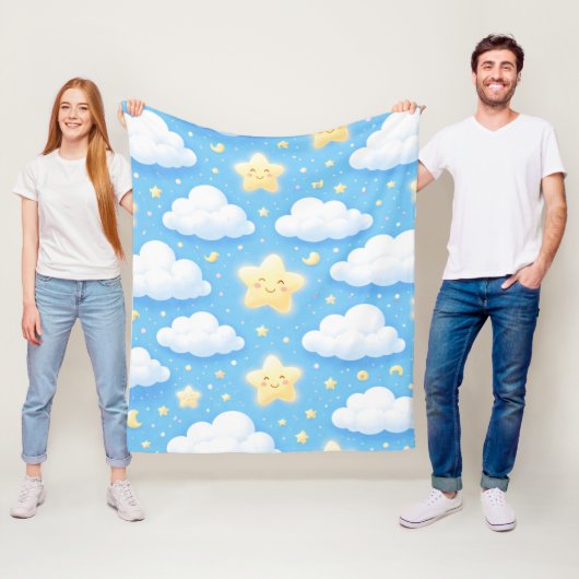 Schattig Kawaii Grafisch Fleece Deken (In situ)