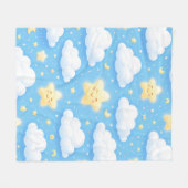 Schattig Kawaii Grafisch Fleece Deken (Voorkant (Horizontaal))