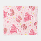 Schattig Kawaii Grafisch Fleece Deken (Voorkant (Horizontaal))