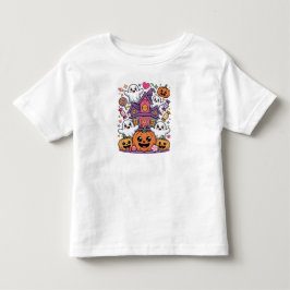 Schattig Kawaii Halloween |  Gelukkige Geesten & P Kinder Shirts