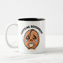Schattig Kawaii Huilende Koffieboon Cafeïne Versla
