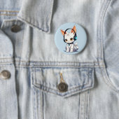 Schattig Kawaii kat ontwerp Ronde Button 5,7 Cm (In situ)