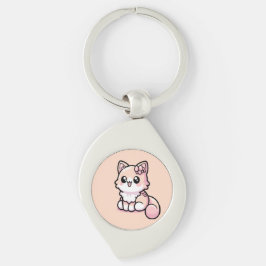 Schattig Kawaii Kat Sleutelhanger