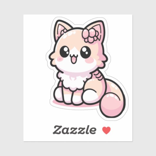 Schattig Kawaii Kat Sticker (Vel)