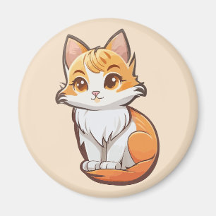 Schattig Kawaii Kitten Magneet