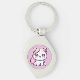 Schattig Kawaii Kitten Sleutelhanger