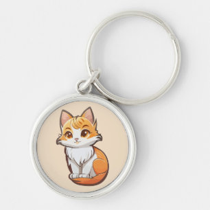 Schattig Kawaii Kitten Sleutelhanger