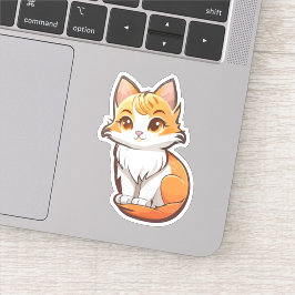 Schattig Kawaii Kitten Sticker