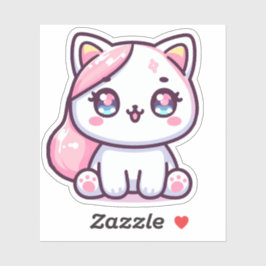 Schattig Kawaii Kitten Sticker