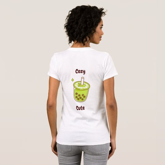 Schattig kawaii knus+schattig t-shirt (Achterkant volledig)
