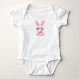 Schattig Kawaii Konijn met Wortel Romper