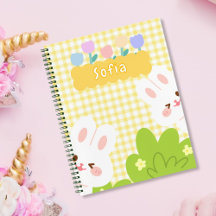 Schattig Kawaii Konijn Pastel Lente Bloemen
