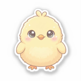 Schattig Kawaii Kuiken Sticker