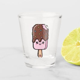 Schattig Kawaii Lachend Ijslolly Shot Glas