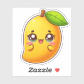 Schattig Kawaii Mango Sticker (Vel)