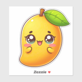 Schattig Kawaii Mango Sticker