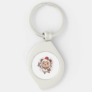 Schattig Kawaii Marokkaans Eid al-Adha Schaap Fez  Sleutelhanger