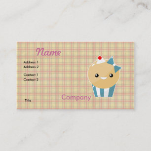 Schattig Kawaii Meisjesachtige Muffin Cupcake Visitekaartje