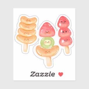 Schattig Kawaii Met De Hand Getekende Tanghulu Sticker