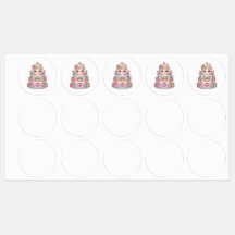 Schattig Kawaii Net Getrouwd Trouwtaart Pastel Blo