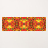 schattig kawaii oranje geel rood kleurig gummy bee yogamat (Achterkant (horizontaal))