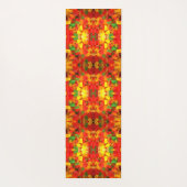 schattig kawaii oranje geel rood kleurig gummy bee yogamat (Achterkant)