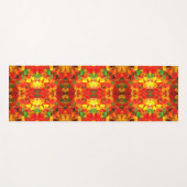 schattig kawaii oranje geel rood kleurig gummy bee yogamat (Voorkant (horizontaal))