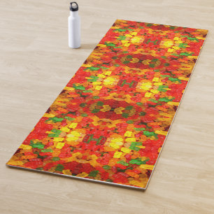 schattig kawaii oranje geel rood kleurig gummy bee yogamat