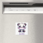Schattig Kawaii Panda gepersonaliseerd ontwerp Magneet (Insitu (Vaatwasser))